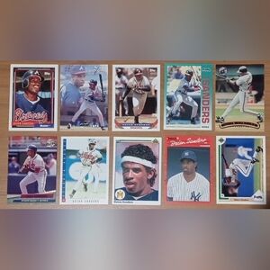 Deion Sanders Baseball Card Lot